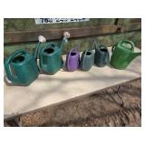 Assorted Lot of Plastic Watering Cans