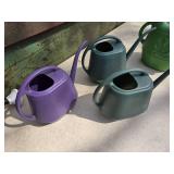 Assorted Lot of Plastic Watering Cans