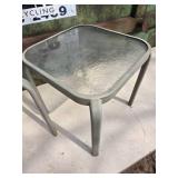 (2) Metal Patio Side Tables