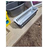 Large Assortment of Plastic Storage Containers Most of them Have Handles
