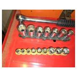 Large Assortment of Various Size and Brand Sockets, Ratchet and Air Ratchet