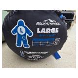 Large Sleeping Bag and Camp Bed