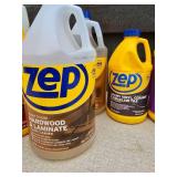 Large Assortment of Zep Floor Products, Most Jugs Full to Almost Full