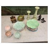 Unique plates - Home Decor - Candle sticks- Tea Pot - Metal Figurines