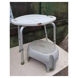 Shower Chair and Small Stool