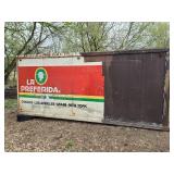 8x18 Aluminum Storage Container, Rollup Rear Door and 46" Side Door, Does Not Include any Contents