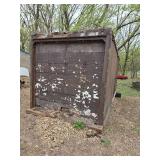 8x18 Aluminum Storage Container, Rollup Rear Door and 46" Side Door, Does Not Include any Contents
