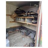 8x18 Aluminum Storage Container, Rollup Rear Door and 46" Side Door, Does Not Include any Contents