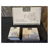 Wasserstein 3 in 1 Flood Light Charger, Mount, Wireless Chime and Anti-Theft Camera Mounts for Google Nest
