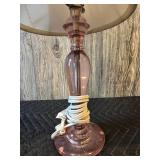 Small Decorative Glass Lamp with Shade