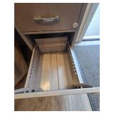 3 Drawer Rolling Metal File Cabinet with Key