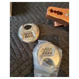 (2) Heavy Duty Combination Locks and Pair of Jumper Cables