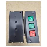 (2) New Commercial 3 Button Garage Door Controllers
