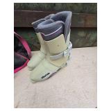 Adult Size Ski Boots with Carrying Bag