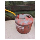 Vintage Metal 5 Gallon Gas Can