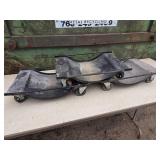 (3) Heavy Duty Rolling Car Dollys