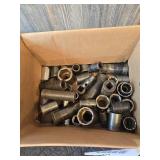 3/8" and 1/2" Sockets, Snap-on, Craftsman, S-K, Mostly Impact Sockets, Various Sizes
