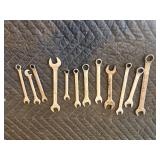 Assorted Size Wrenches, Metric and Standard Sizes, Snap-on, Craftsman, Etc.