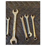 Assorted Size Wrenches, Metric and Standard Sizes, Snap-on, Craftsman, Etc.