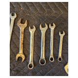 Assorted Size Wrenches, Metric and Standard Sizes, Snap-on, Craftsman, Etc.