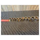 Assorted Sockets, Standard and Metric, Snap-on, Mac, Craftsman, S-K