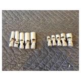 Snap-on Deep Swivel Sockets 7/16"-11/16", Shallow Snap-on Sockets 3/8",7/16",1/2",15mm,11/16