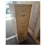 HON 4 Drawer File Cabinet with Key