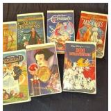 Collection of Walt Disney VCR tapes