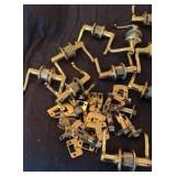 shiny brass easy open door handles for interior doors