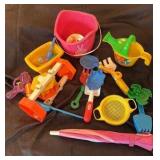 kids sandbox set with lots of toys