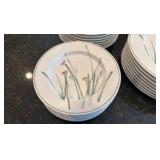 Metro sketchbook Mikasa Dishes with Wildflowers on them designed by  Bob Van Alan