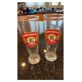 Lowenbrau Munchen Export Hell beer glasses