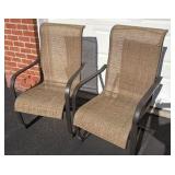 two patio chairs