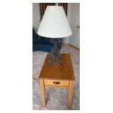 handmade oak table by A. A. LAUN in Keil, Wisconsin.