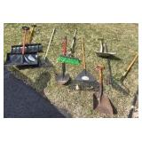 Arsenal of garage and garden tools