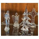 Vintage Tuscany Brand Christmas tree and other beautiful crystal pieces