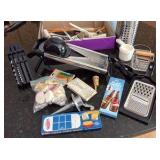 kitchen tool collection with a slicer dicer and other fun utensils