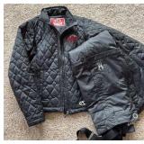 Ski Hut jacket made by Marker along with ski pants plus another jacket made by Spider. Both are extra small size