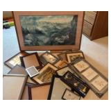 Collection of picture, frames of all sizes and shapes