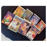 Collection of Walt Disney VCR tapes