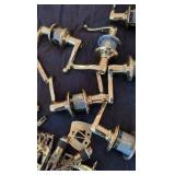 shiny brass easy open door handles for interior doors