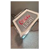 Vintage Coors Light Advertising Pool Table light fixture