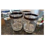 Bar glasses and ice bucket