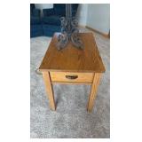 handmade oak table by A. A. LAUN in Keil, Wisconsin.