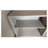 Steelcase Office quality two shelf open metal cabinet