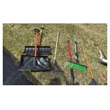 Arsenal of garage and garden tools