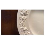 Wedgewood embossed Queensway round platter and nine Syracuse, Wayne, China demitasse cups