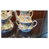 Victorian Garden designed by Hardy Amie’s coffee and tea service along with a San Marco garden style candy container