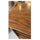 Oak stereo or bookcase cabinet