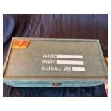vintage GI Joe doll, clothes, and case